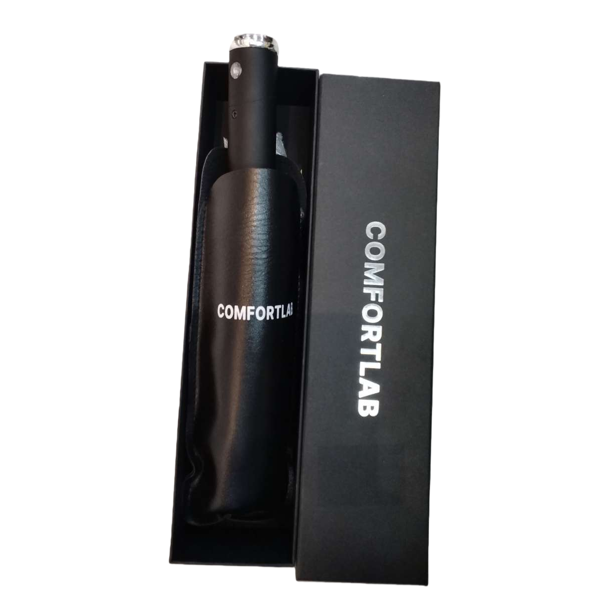 COMFORTLAB Black portable massage gun black packaging box Item Picture