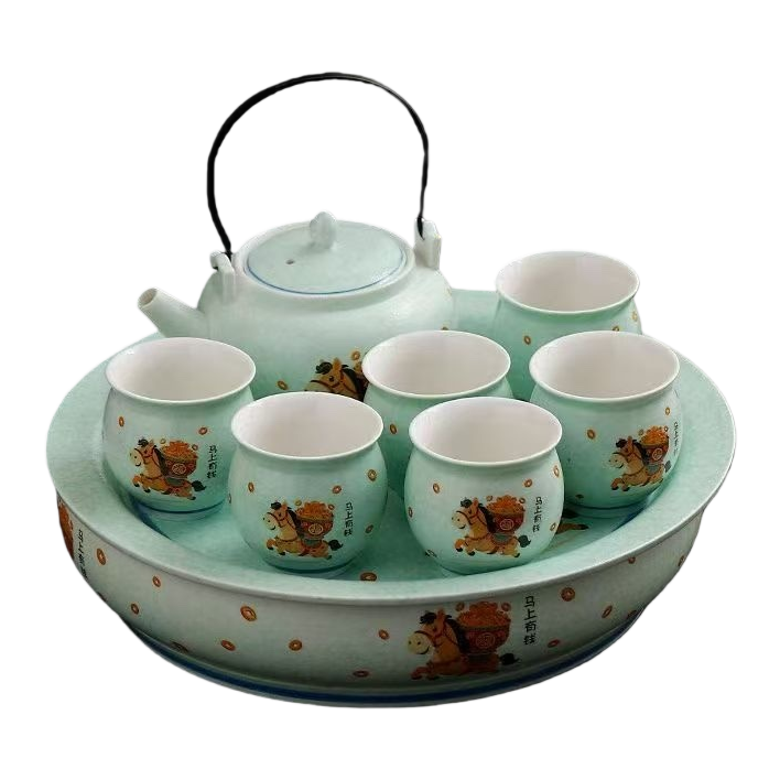 Tea set: Teapot with tea cups, ceramic Gongfu tea set gift box Item Picture