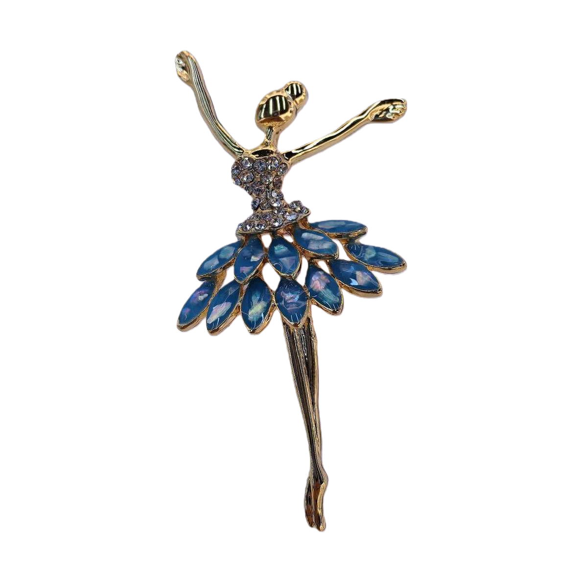 Ballerina brooch, an elegant dance-themed accessory with a delicate metallic texture, comes in a gift box Item Picture
