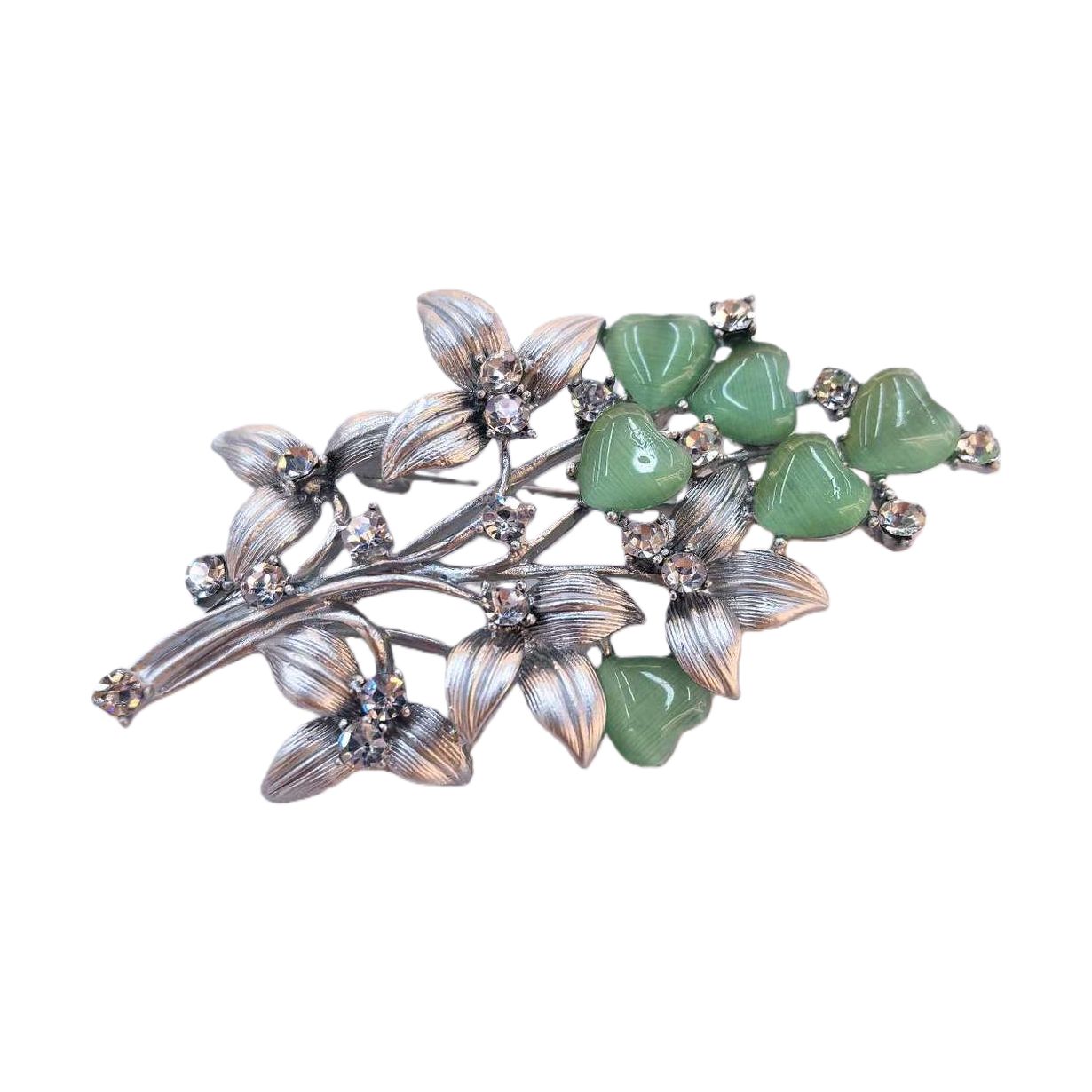 Floral design vintage brooch, elegant pin accessory, fashionable and versatile accessory Item Picture