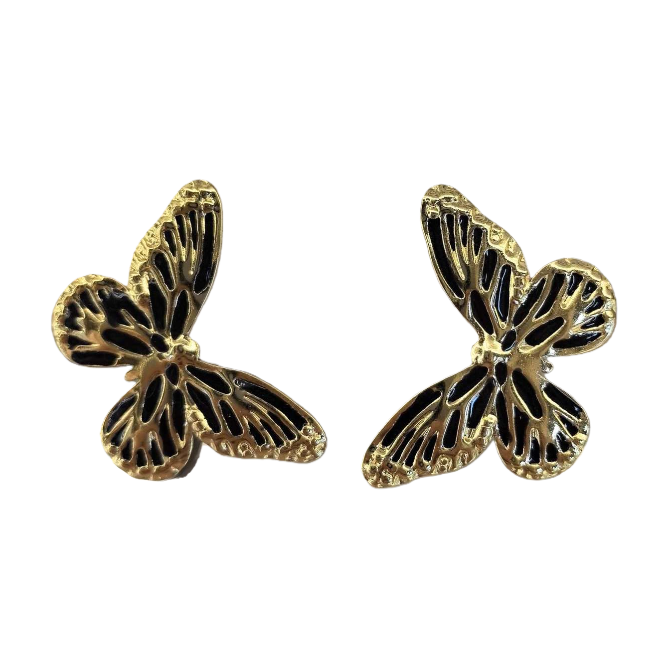 Butterfly-shaped earrings, fashionable and light luxury alloy earrings, versatile stud earrings for ladies Item Picture