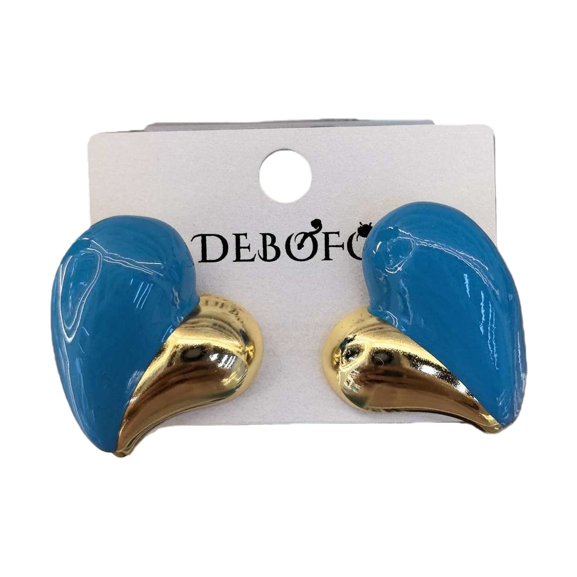 Голубая серьга в моде, около ста девушек с украшениями для ушей Item Picture