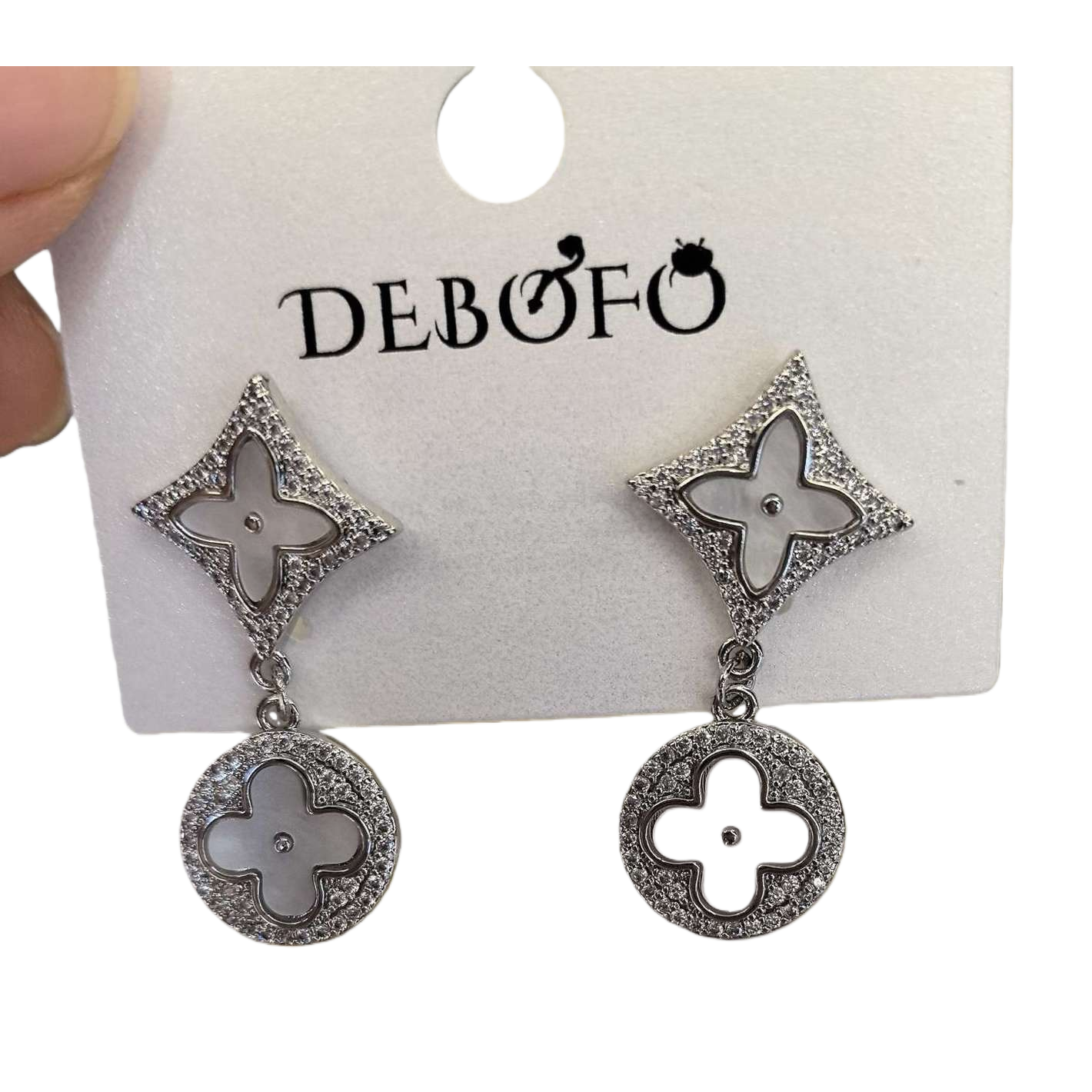 Pendientes de lujo de plata 925 para mujer un par de trajes antialérgicos orejeras Item Picture