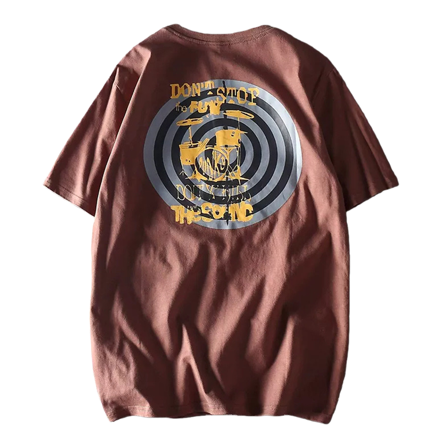 Light grey-brown pure cotton short-sleeved T-shirt, a basic men's top Item Picture