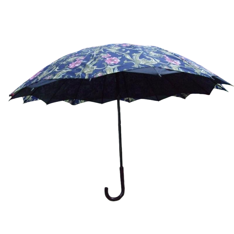 Floral pattern all-weather umbrella, waterproof, sun-proof, lightweight and foldable, suitable for both women and men Item Picture