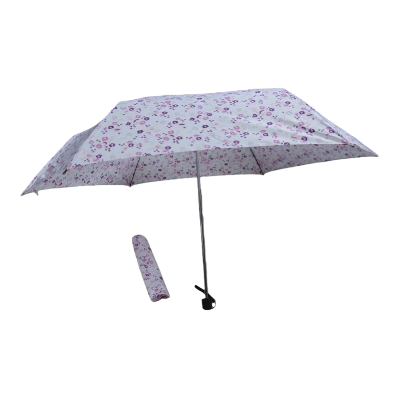 A portable, automatic opening and closing umbrella made of high-density impact-patterned fabric for women Item Picture