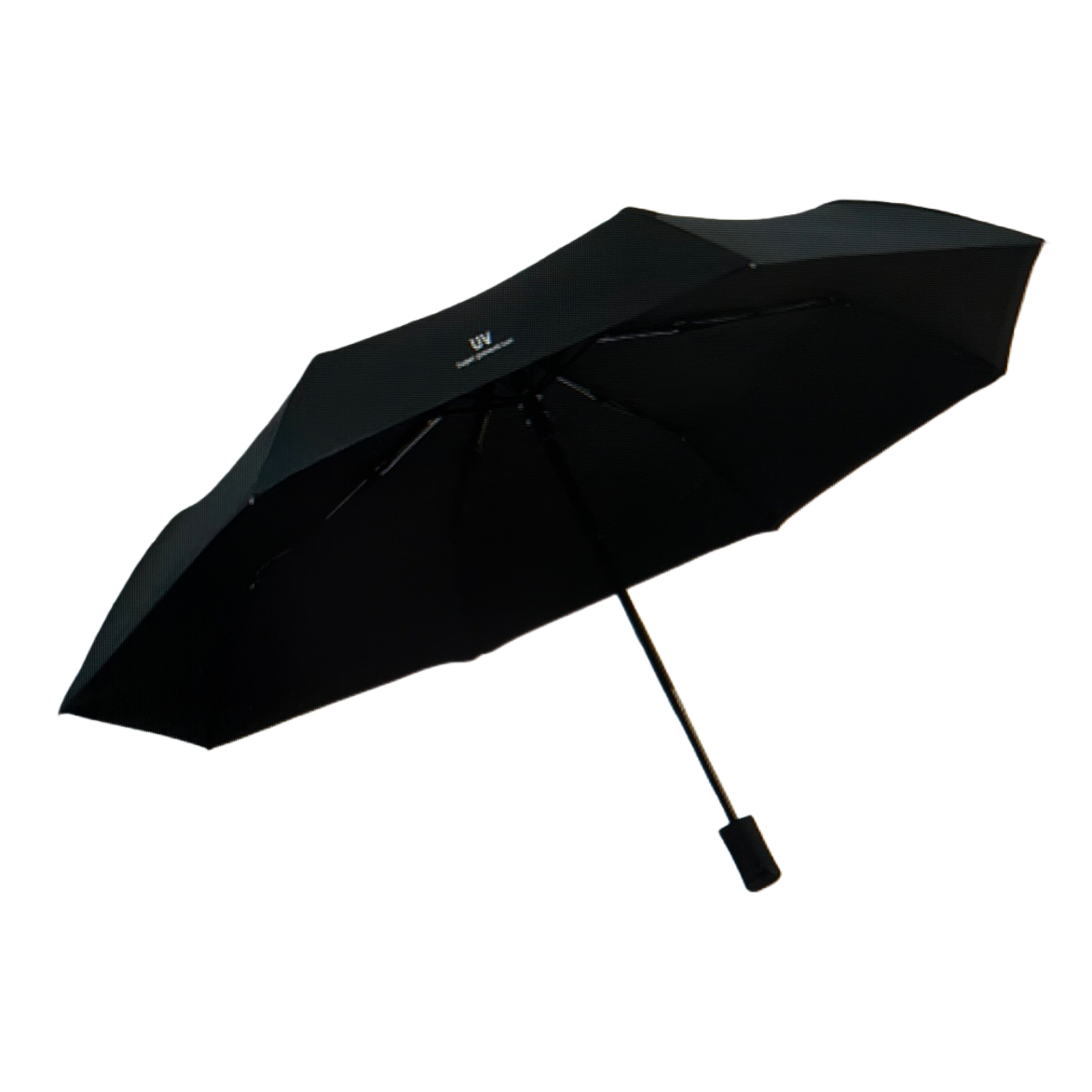 Black fully automatic all-weather umbrella, waterproof, sun-proof, wind-proof, portable folding long handle Item Picture