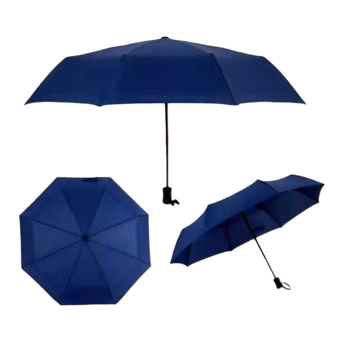 Blue all-weather umbrella, waterproof, sun-proof and sunshade umbrella, lightweight folding umbrella Item Picture