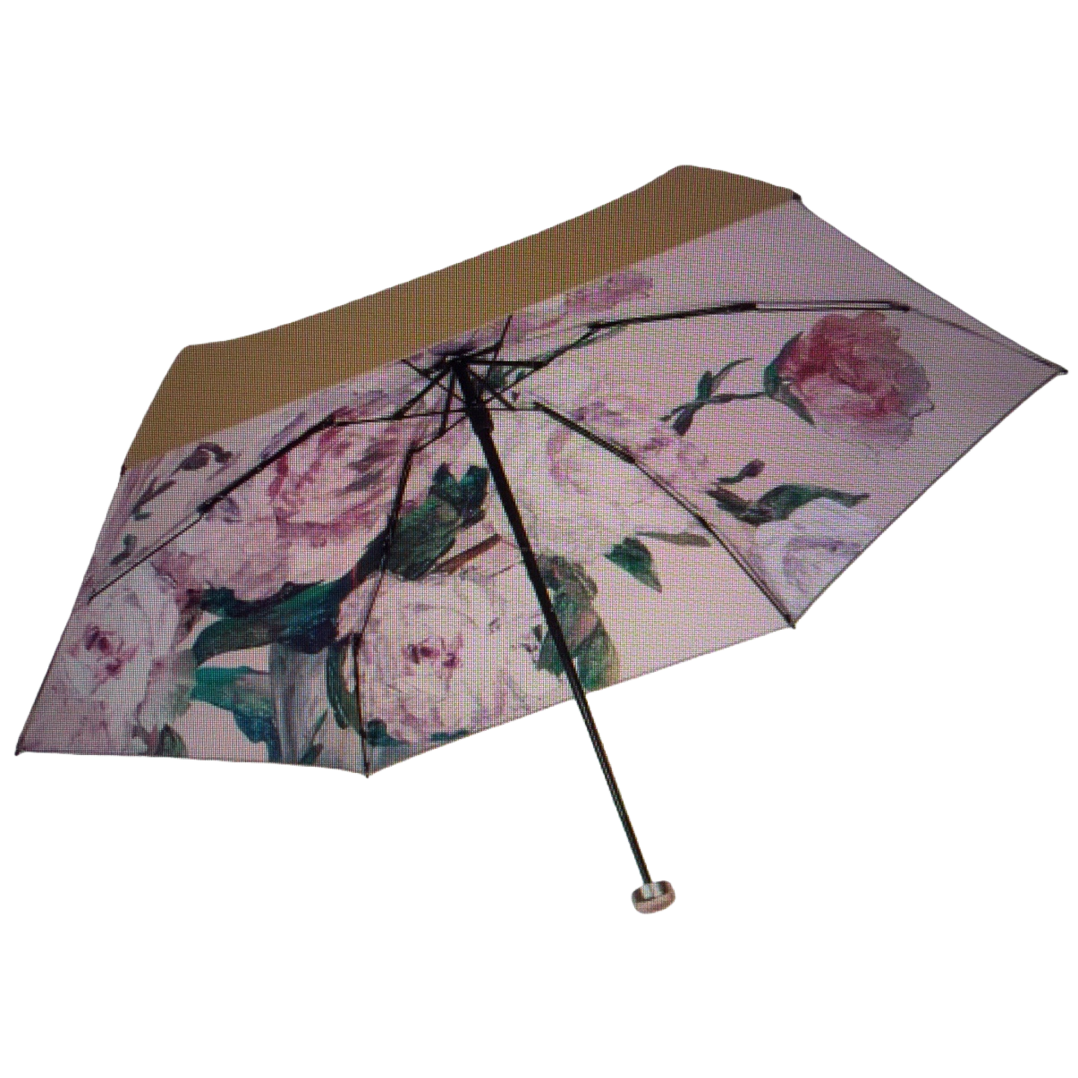 Floral pattern all-weather umbrella, waterproof, sun-proof, lightweight and foldable, suitable for both women and men Item Picture