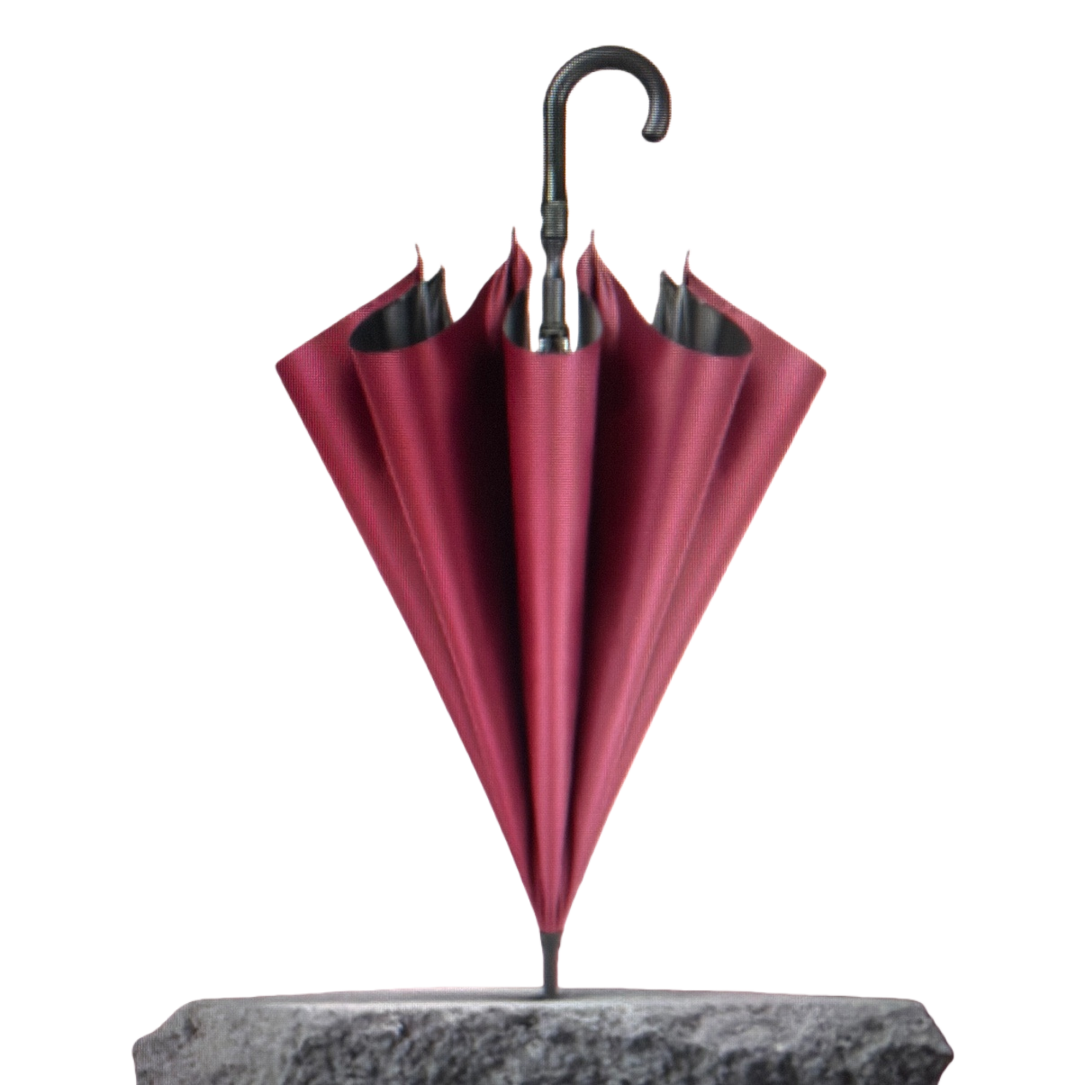 A wine-red self-opening and closing umbrella for both weather and rain, waterproof, sun-proof, lightweight and foldable for ladies Item Picture