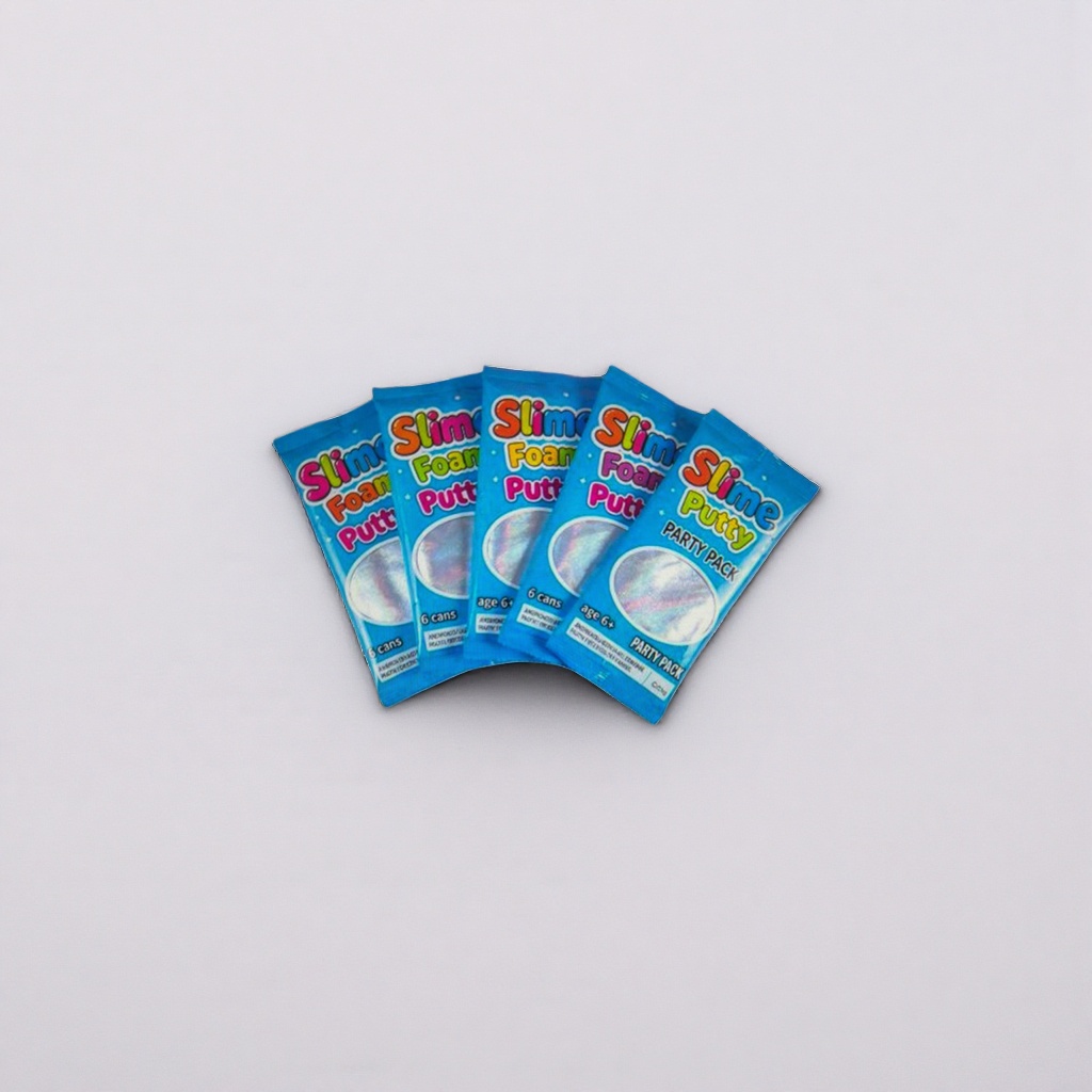 Colorful packaging Slime Foam Putty toy packaging bag simulation decompression foamed plasticine children's intelligence details Picture