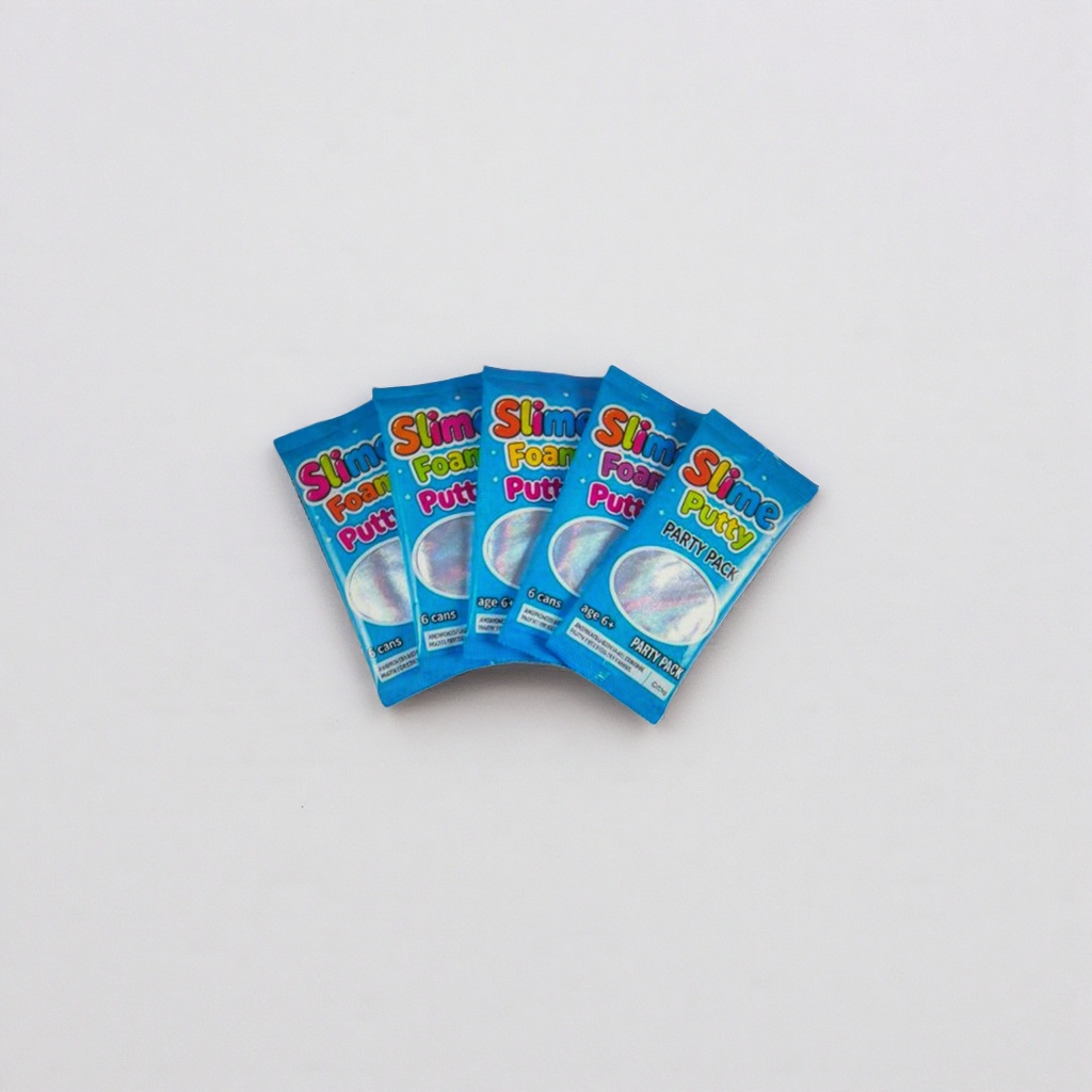 Colorful packaging Slime Foam Putty toy packaging bag simulation decompression foamed plasticine children's intelligence Application Scenario