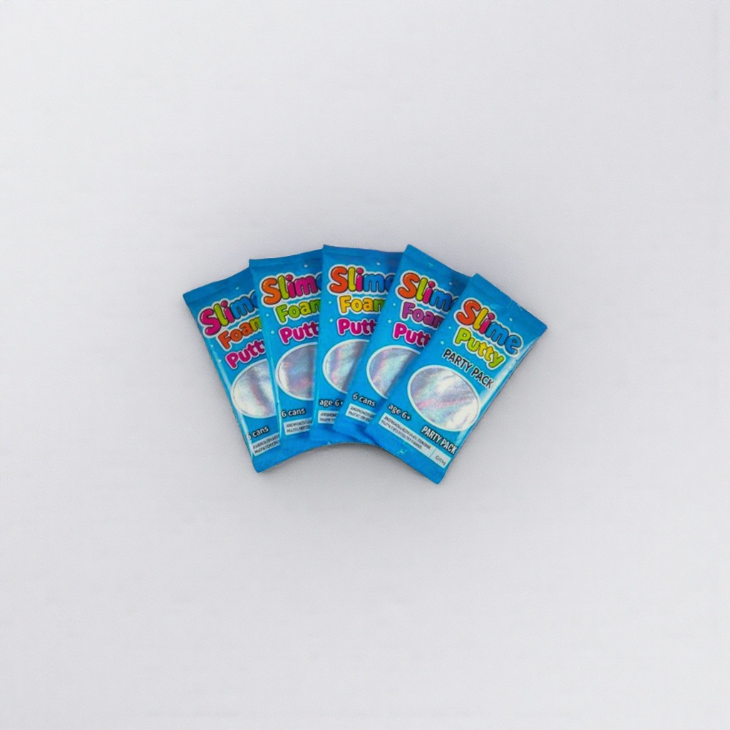 Colorful packaging Slime Foam Putty toy packaging bag simulation decompression foamed plasticine children's intelligence