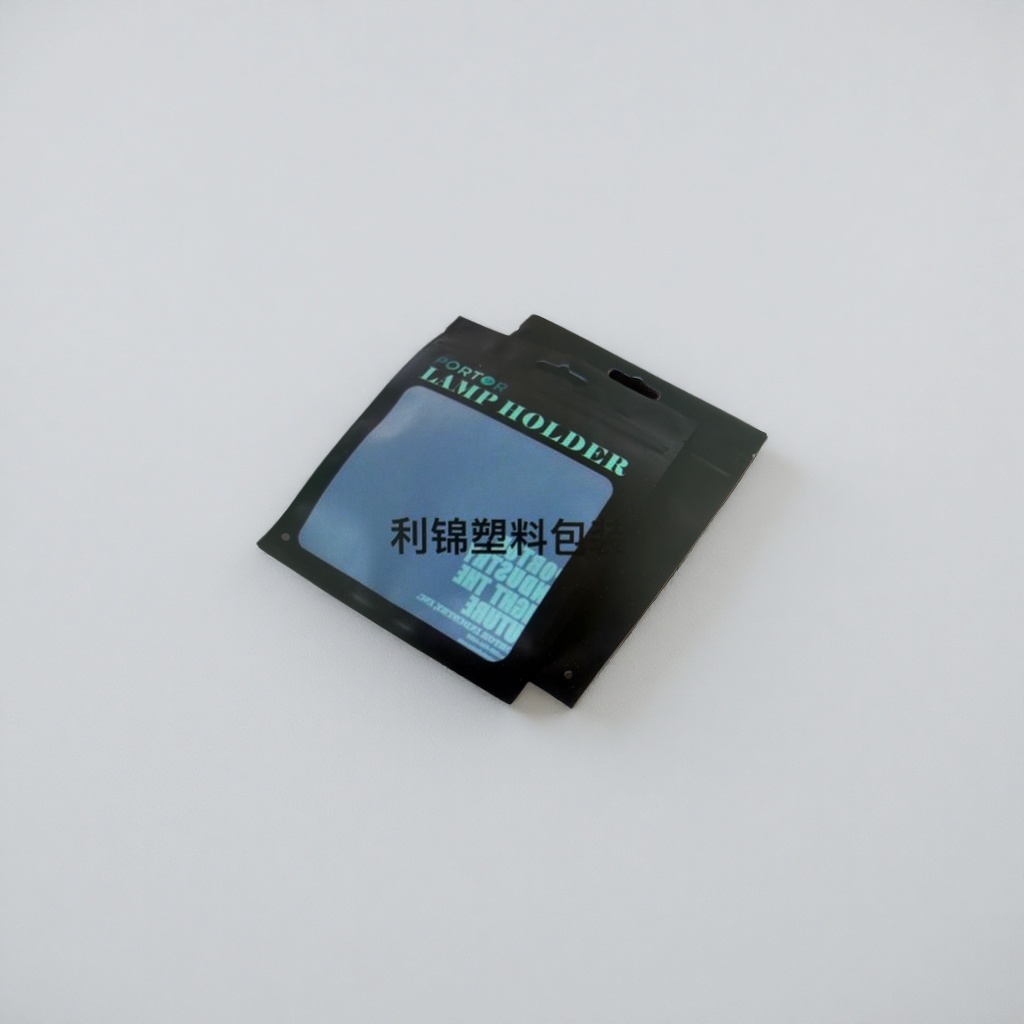 Black plastic packaging bags, thickened moisture-proof sealed self-sealing bags, 100 pieces each Specification image
