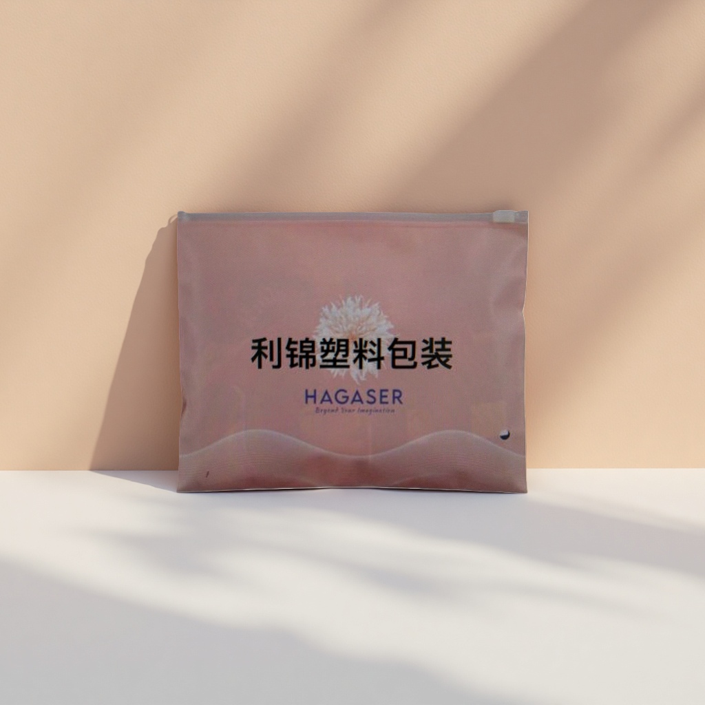 Lijin pink plastic packaging bags, food-grade thickened moisture-proof sealing self-sealing bags Specification image