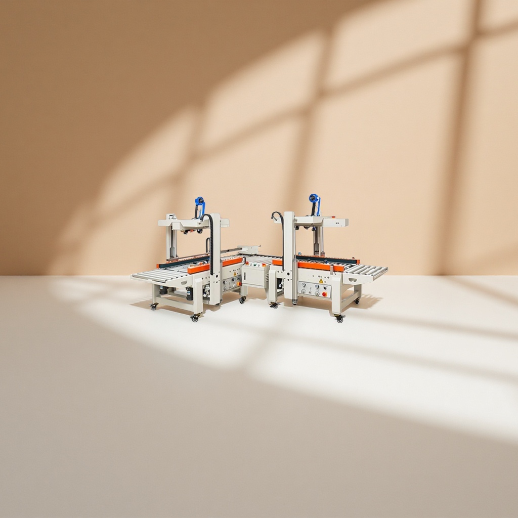 Industrial carton sealing machine, automatic lid folding and sealing equipment, packaging machinery details Picture