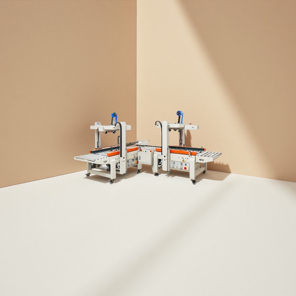 Industrial carton sealing machine, automatic lid folding and sealing equipment, packaging machinery