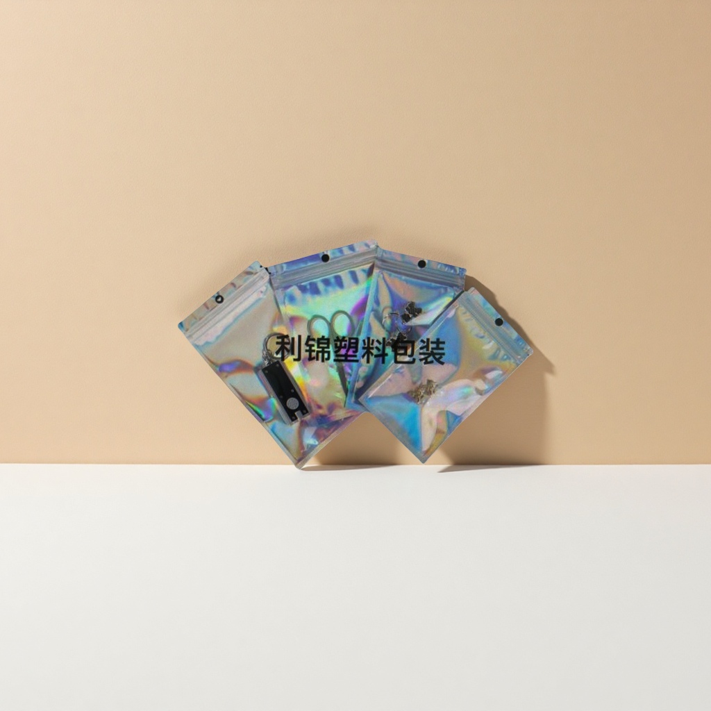 Rainbow-colored plastic packaging bags, thickened moisture-proof sealed storage bags