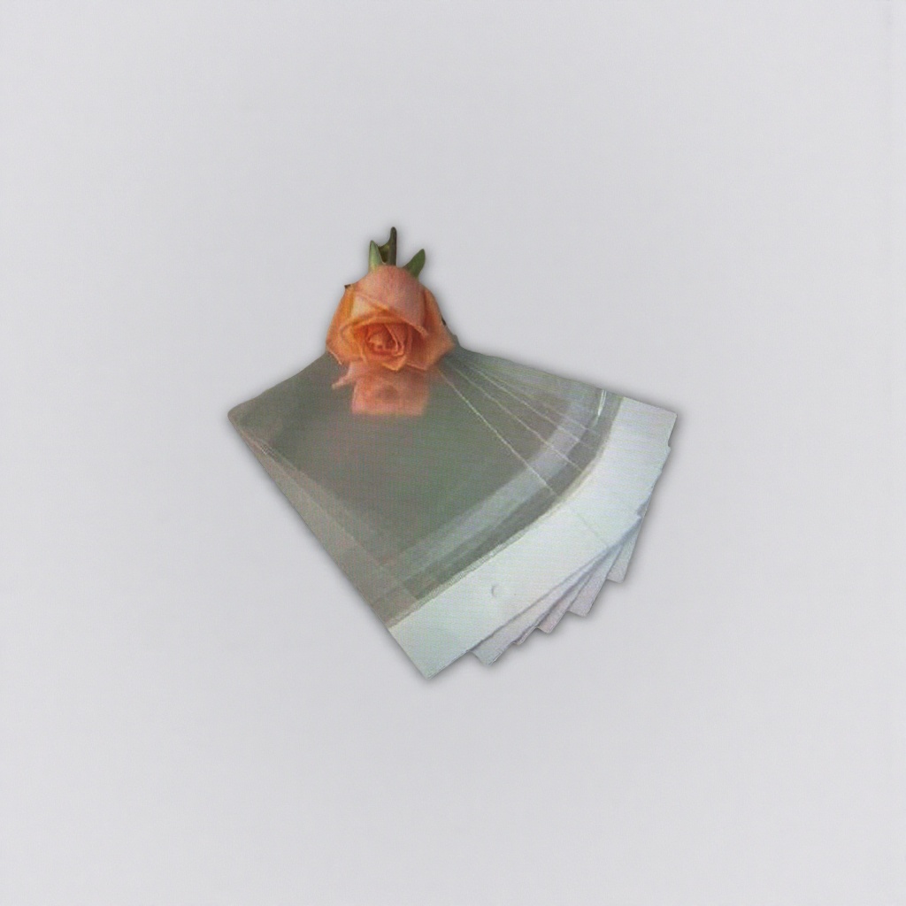 Transparent plastic sheet rose decoration DIY handcrafted material, 30cm×30cm single sheet details Picture