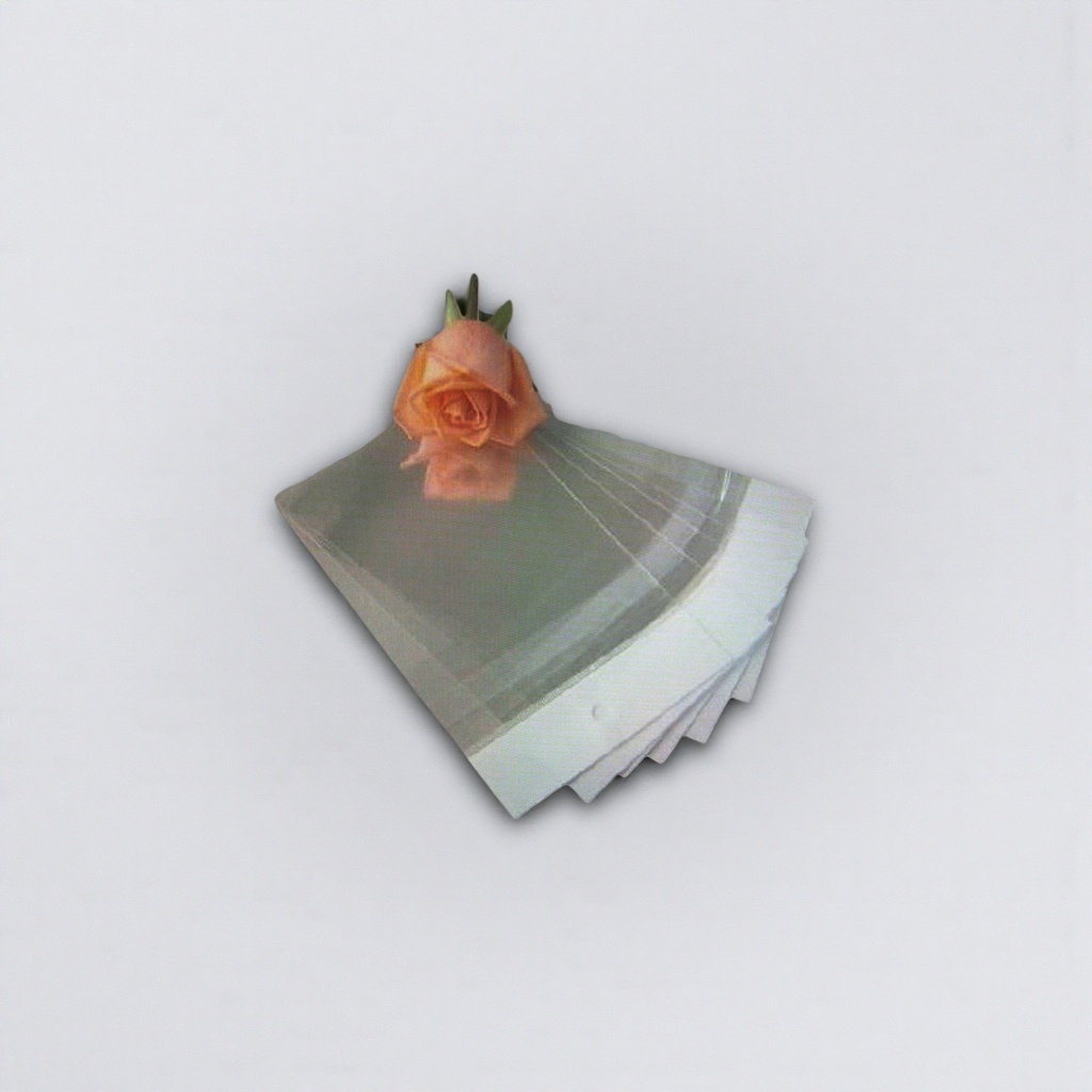 Transparent plastic sheet rose decoration DIY handcrafted material, 30cm×30cm single sheet