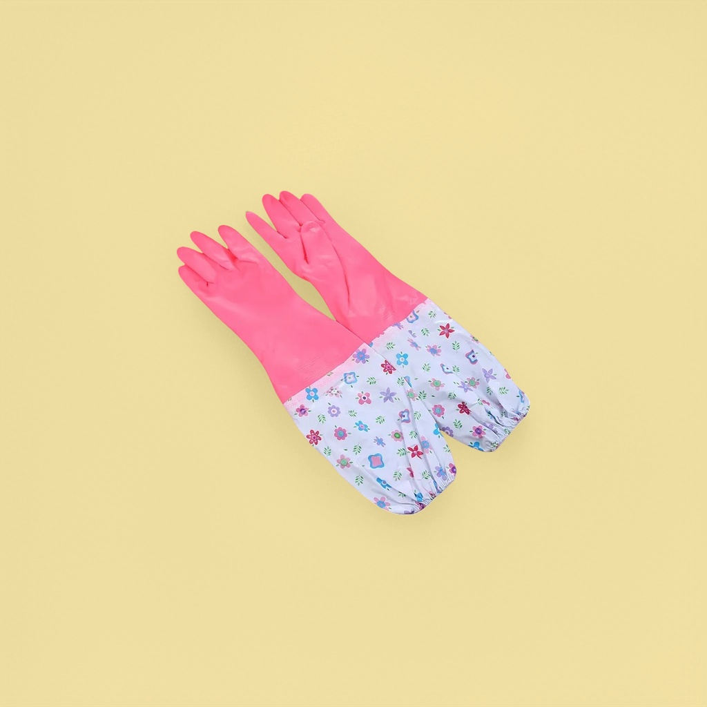 Pink rubber gloves are anti-slip, wear-resistant, thickened for labor protection, home gardening, cleaning and protection Application Scenario