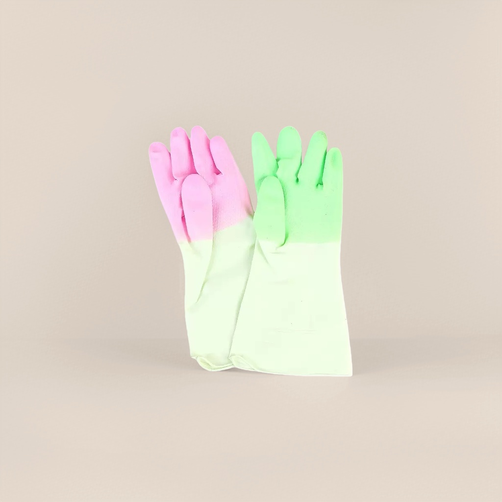 The colored rubber gloves are anti-slip, wear-resistant, thickened and durable, suitable for both men and women Application Scenario