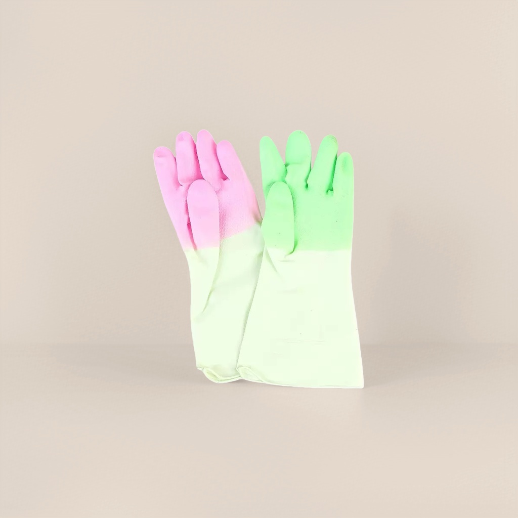 The colored rubber gloves are anti-slip, wear-resistant, thickened and durable, suitable for both men and women Specification image