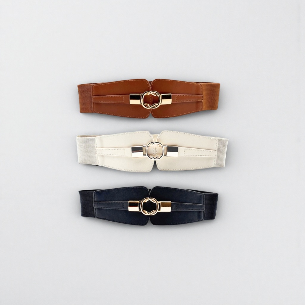Fashionable leather men's casual belt, 3.5cm wide adjustable cowhide belt