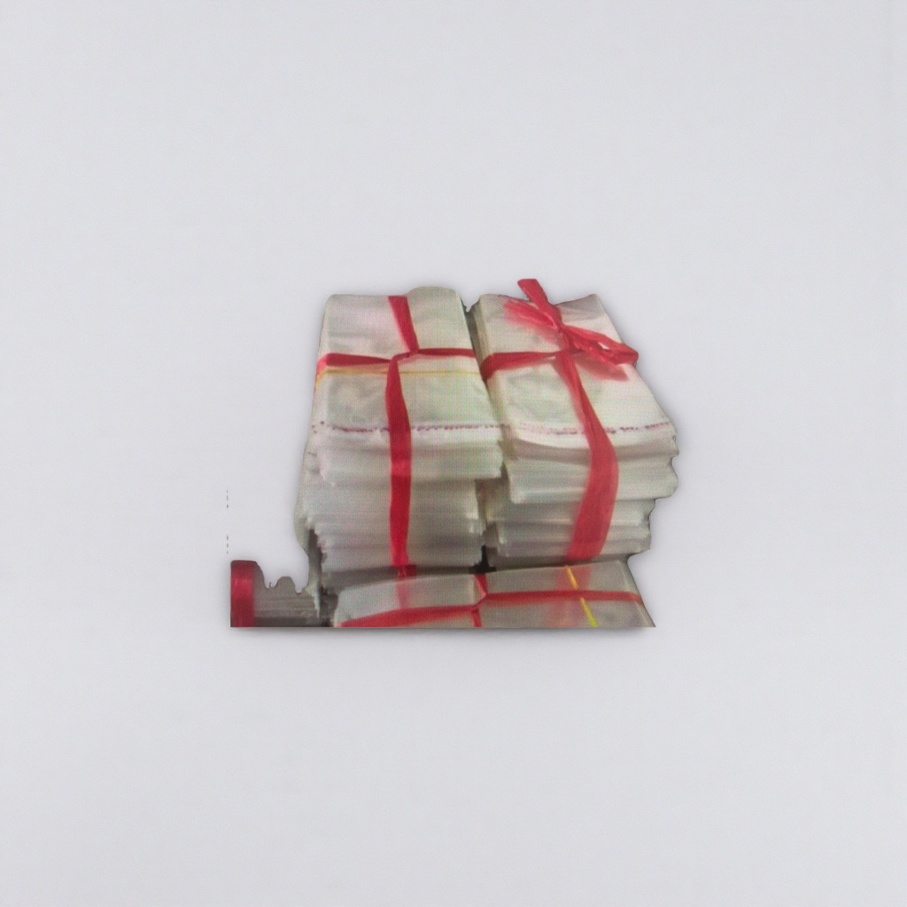 Red ribbon tied books, stacked decorative items, artistic style home desk decoration Application Scenario