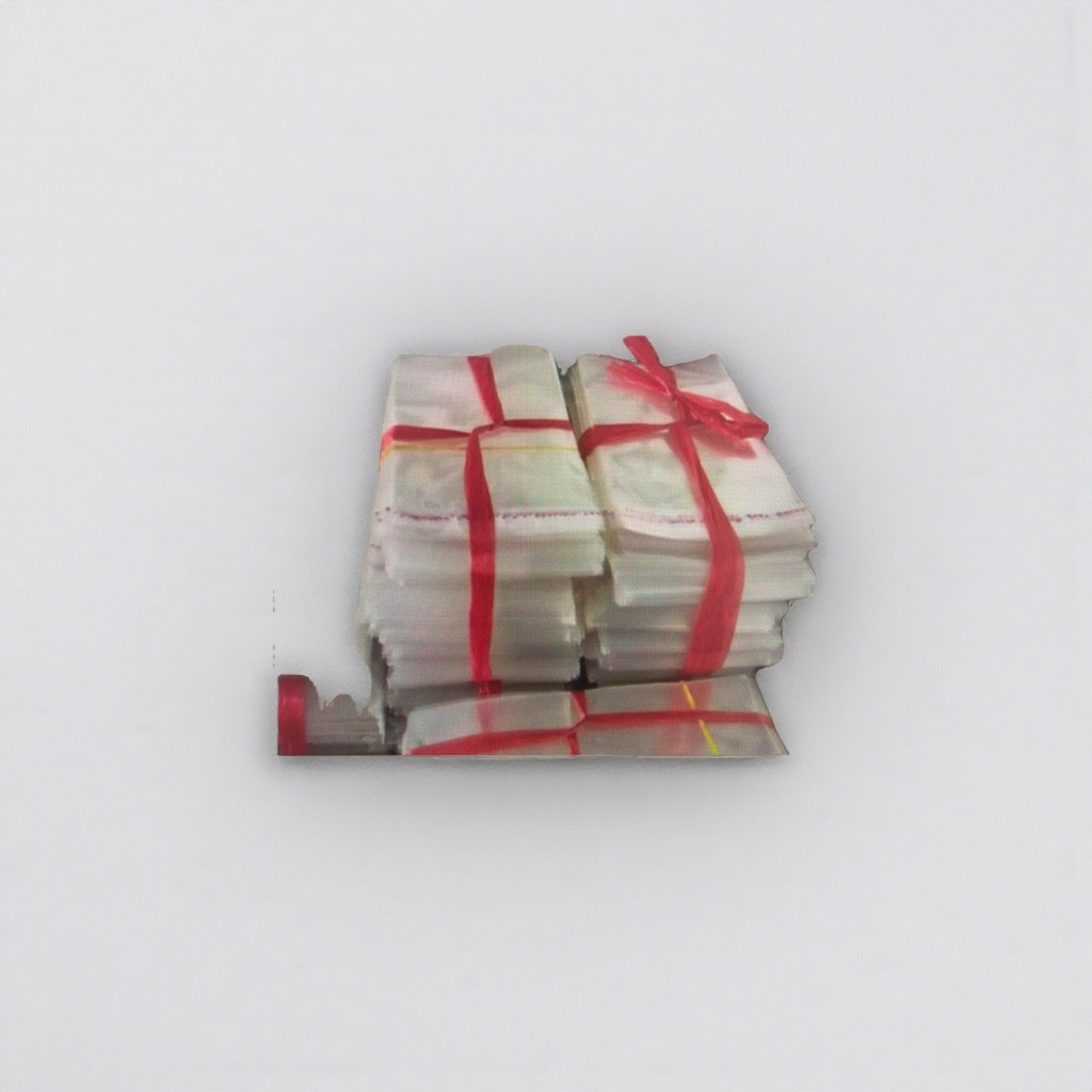 Red ribbon tied books, stacked decorative items, artistic style home desk decoration