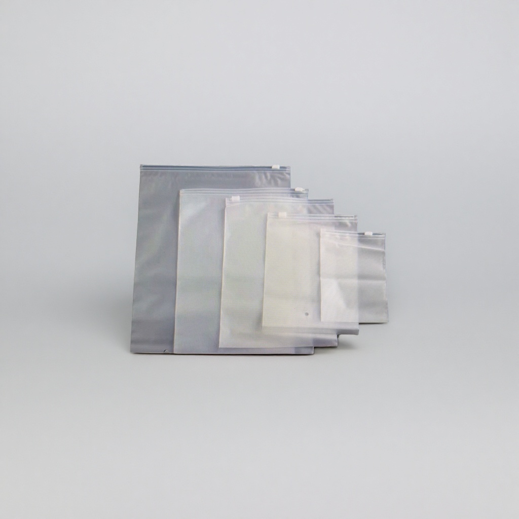 Clothing zipper bags, transparent plastic bags, self-sealing bags, dust-proof storage bags can be reused Specification image