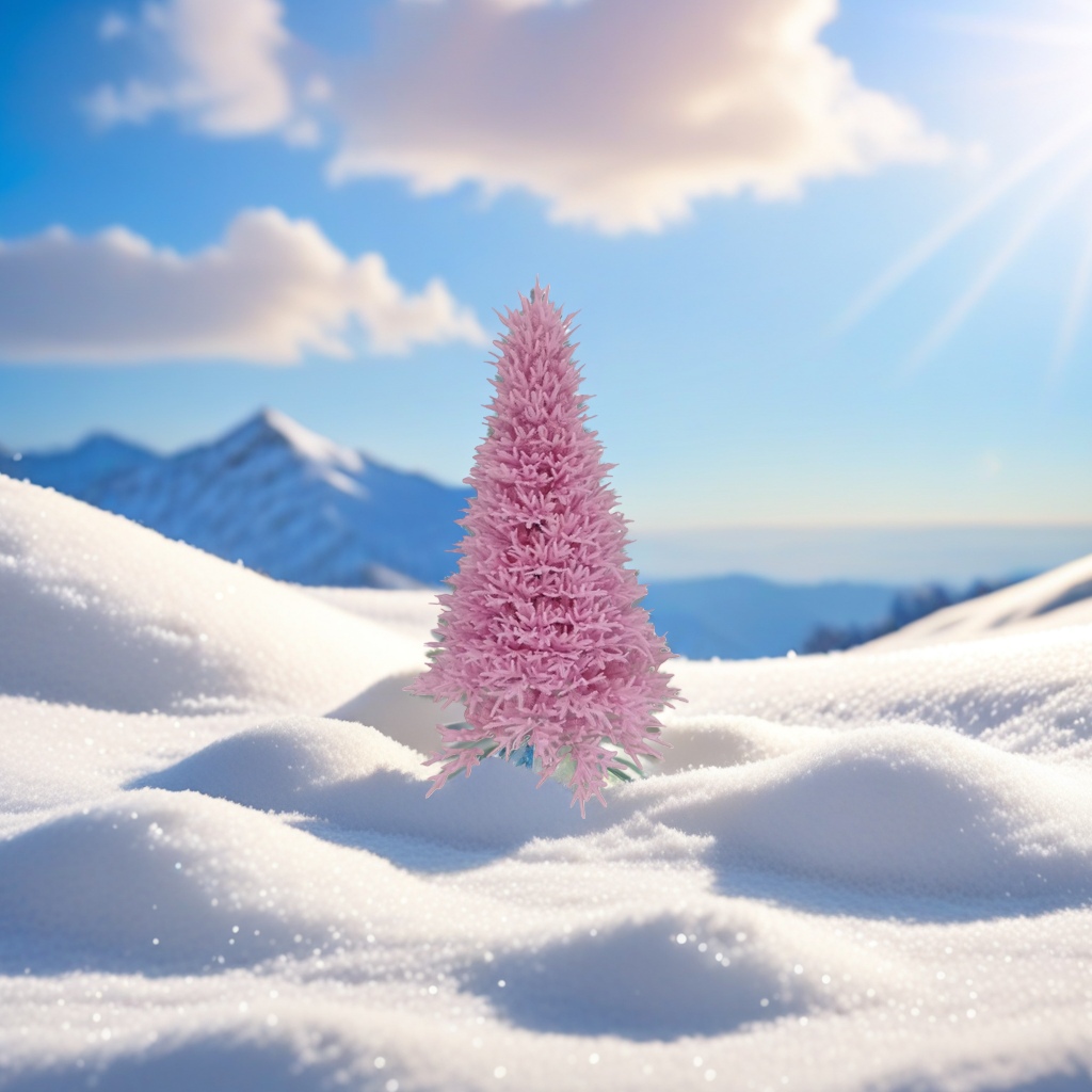 Pink Christmas tree decorative items for festive atmosphere, home living room desktop decoration
