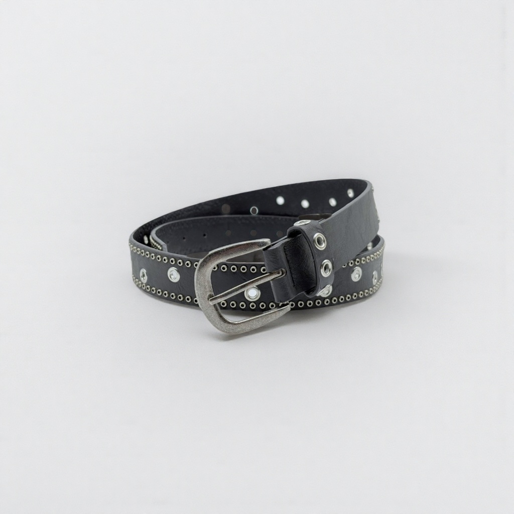 Black genuine leather men's belt, simple business casual belt, 3.5cm wide adjustable