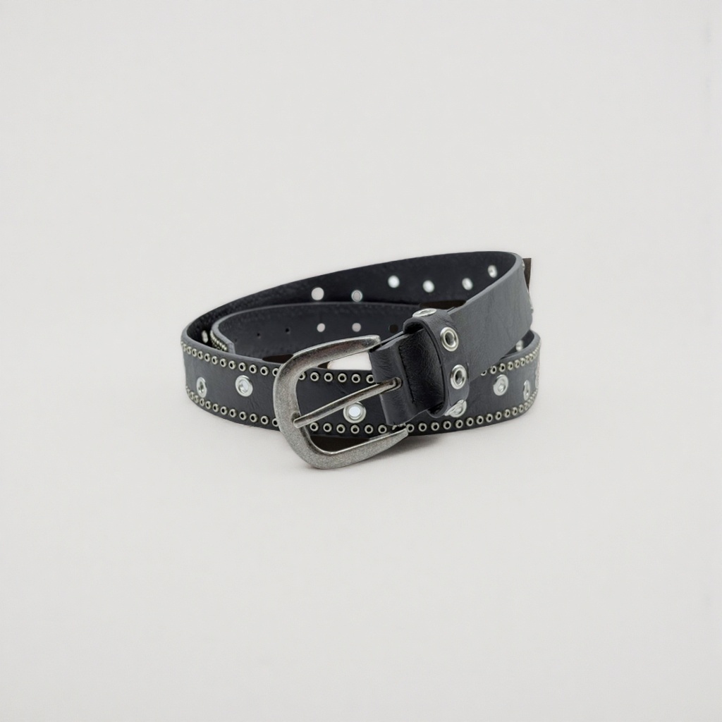 Black genuine leather men's belt, simple business casual belt, 3.5cm wide adjustable Application Scenario