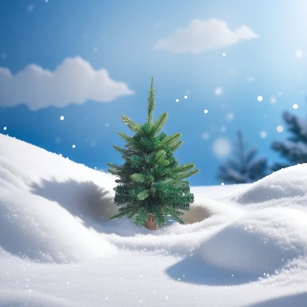 Green PVC eco-friendly Christmas tree, foldable and portable festival decoration