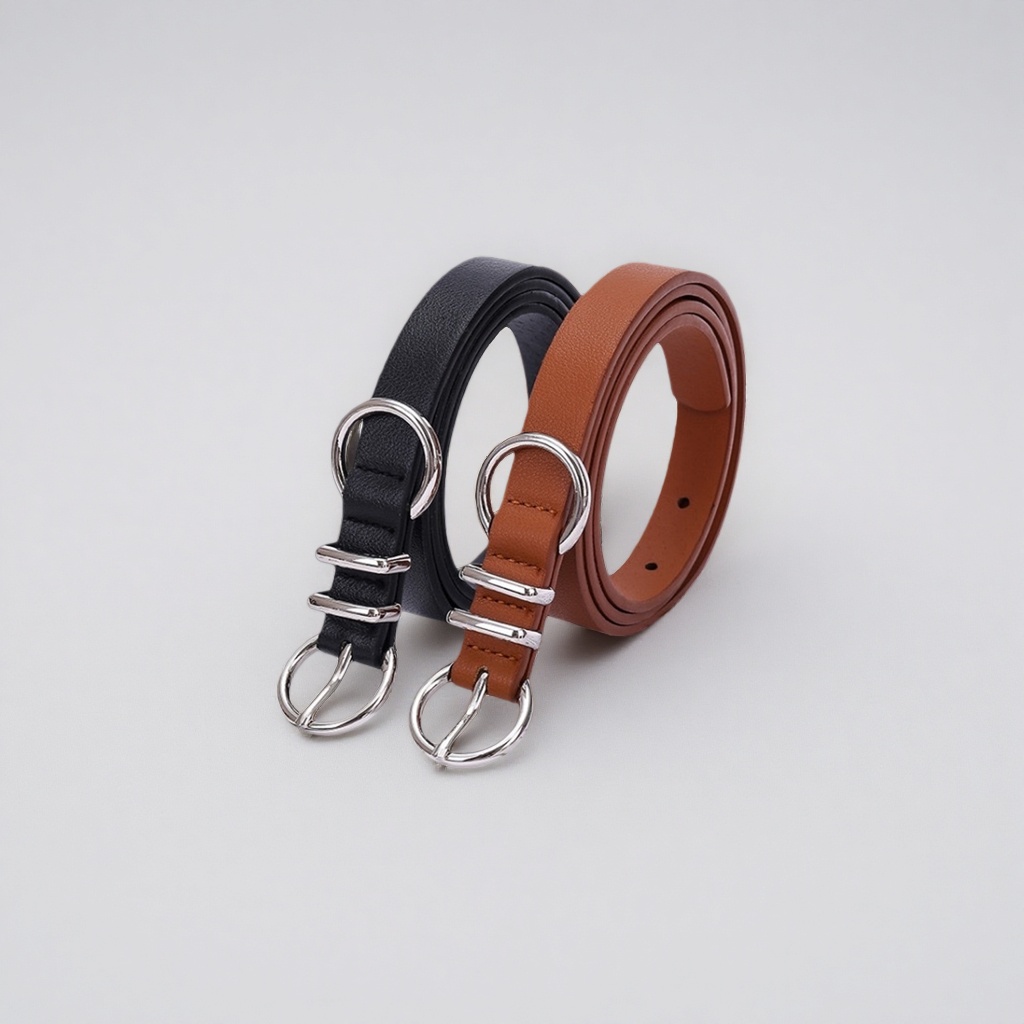 Leather men's automatic buckle belt, 3.5cm wide adjustable business casual belt Specification image