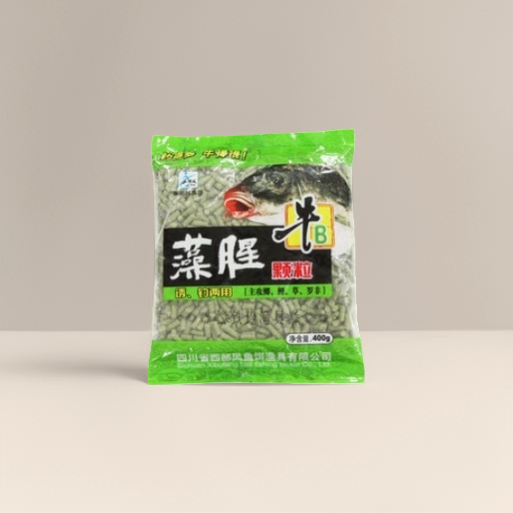 绿色包装鱼饵料袋 防水耐磨便携式垂钓鱼食储存袋