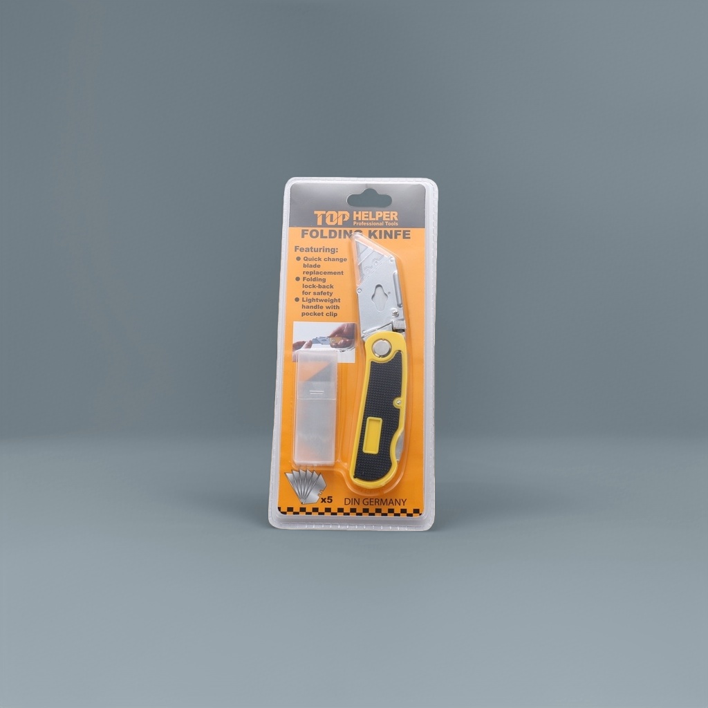 The multi-functional stainless steel folding knife is a portable mini knife with a safety lock design Application Scenario