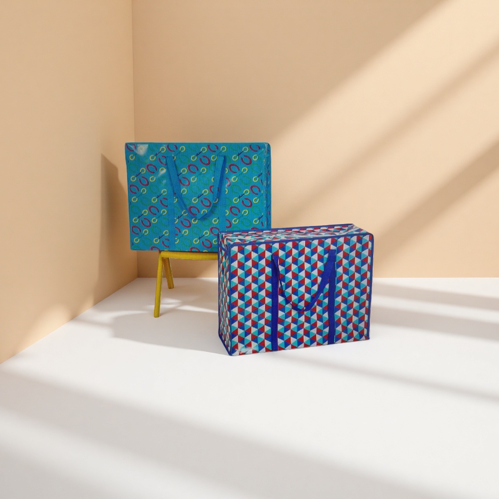 Colorful pattern storage bag, multi-functional portable fabric organizing bag Specification image