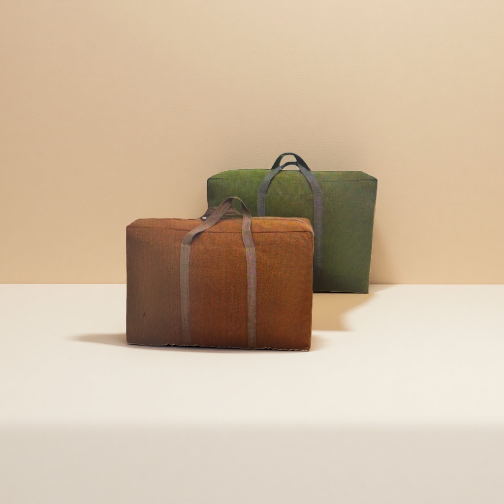 Brown paper bags, green paper bags, hand-held eco-friendly kraft paper shopping bags, can be customized and printed Specification image