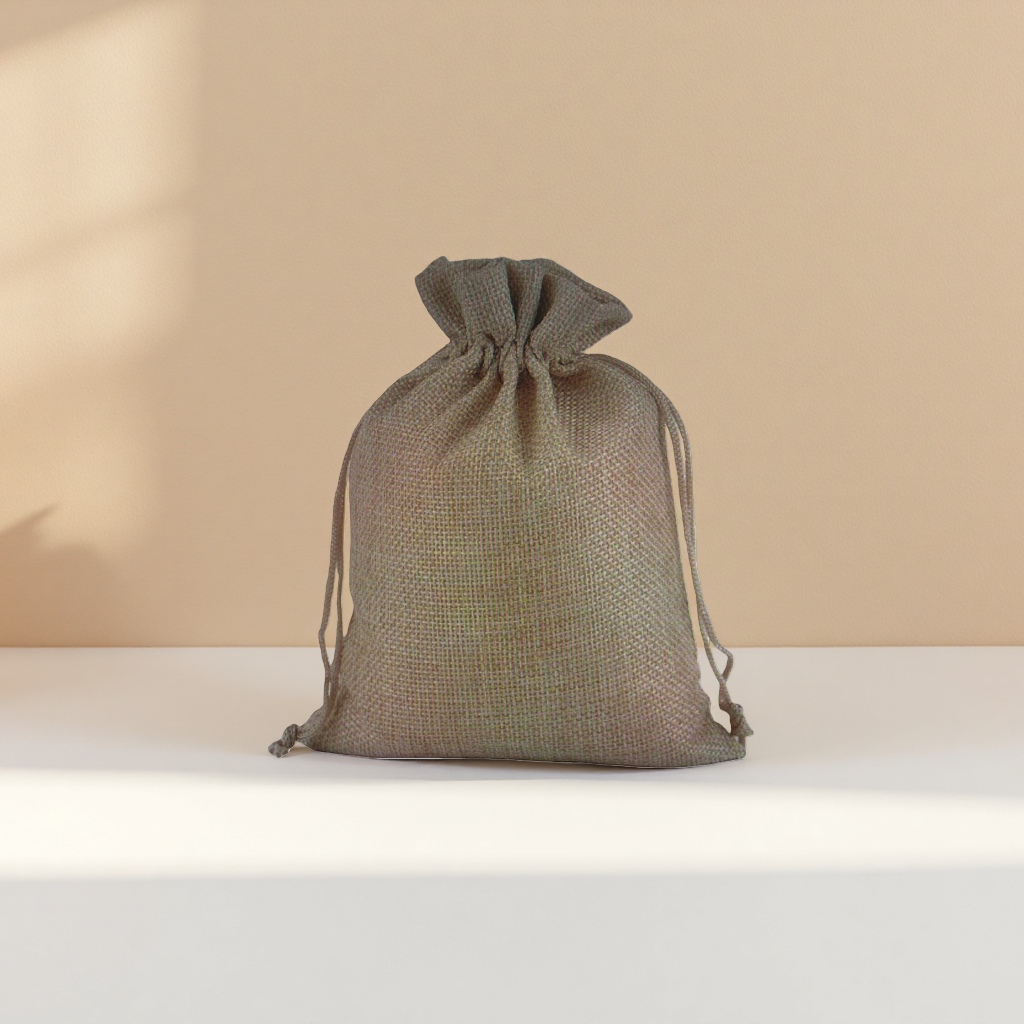 Linen bags, eco-friendly shopping bags made of coarse linen, reusable storage bags Application Scenario