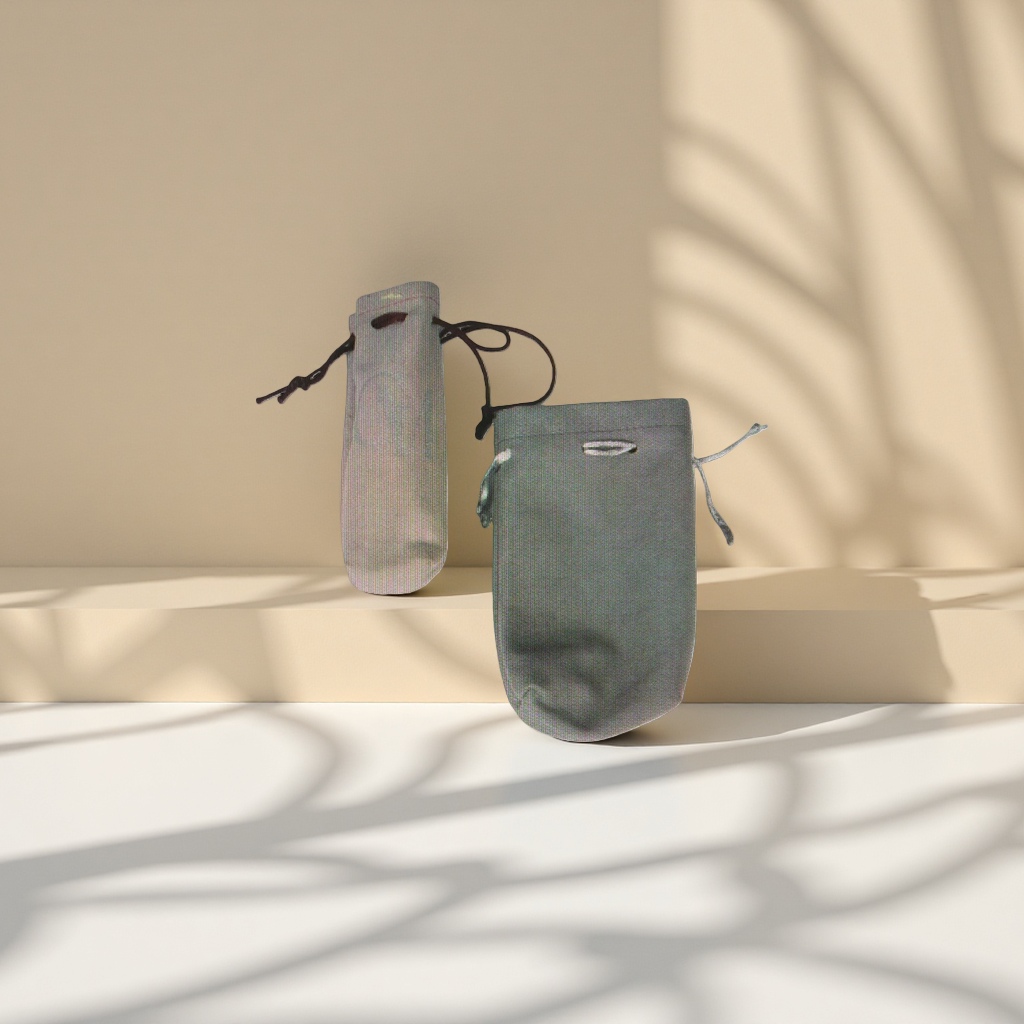 The drawstring bag is a large-capacity portable drawstring storage bag that can be washed with water and is dust-proof with a drawstring opening details Picture