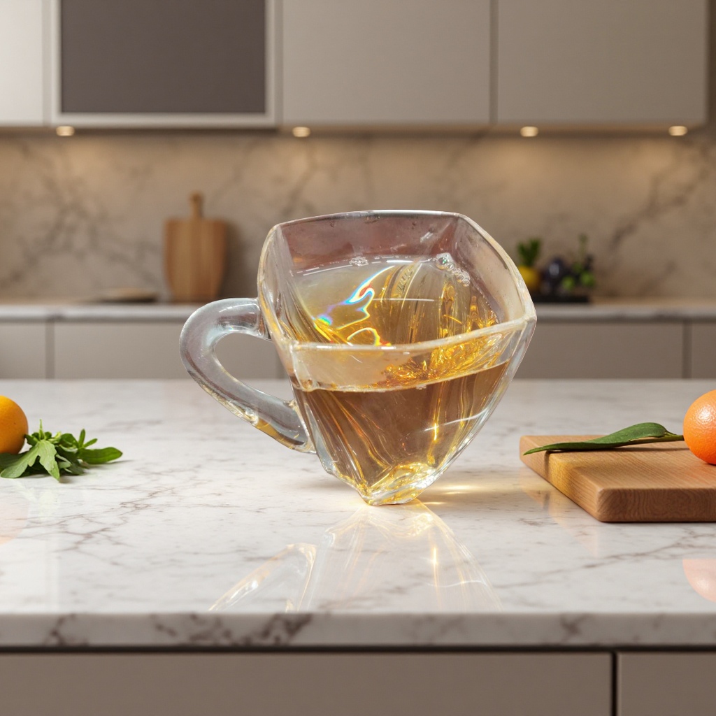 Transparent glass cups, tea cups, high borosilicate heat-resistant and anti-scald household and office water cups Specification image