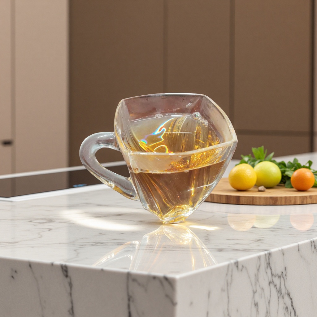 Transparent glass cups, tea cups, high borosilicate heat-resistant and anti-scald household and office water cups