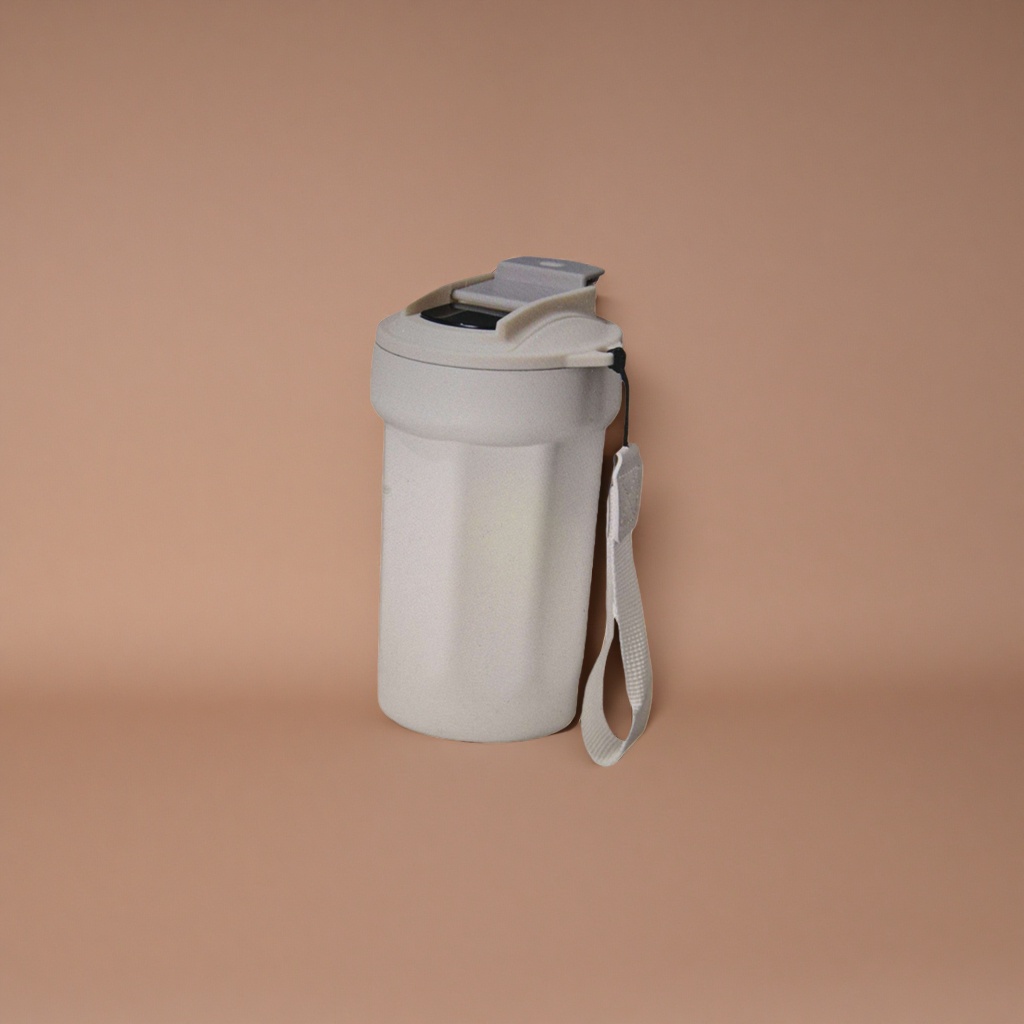 The main body of the white water cup is made of ceramic, simple and elegant, suitable for home and office use, with large capacity, heat resistance and heat preservation details Picture