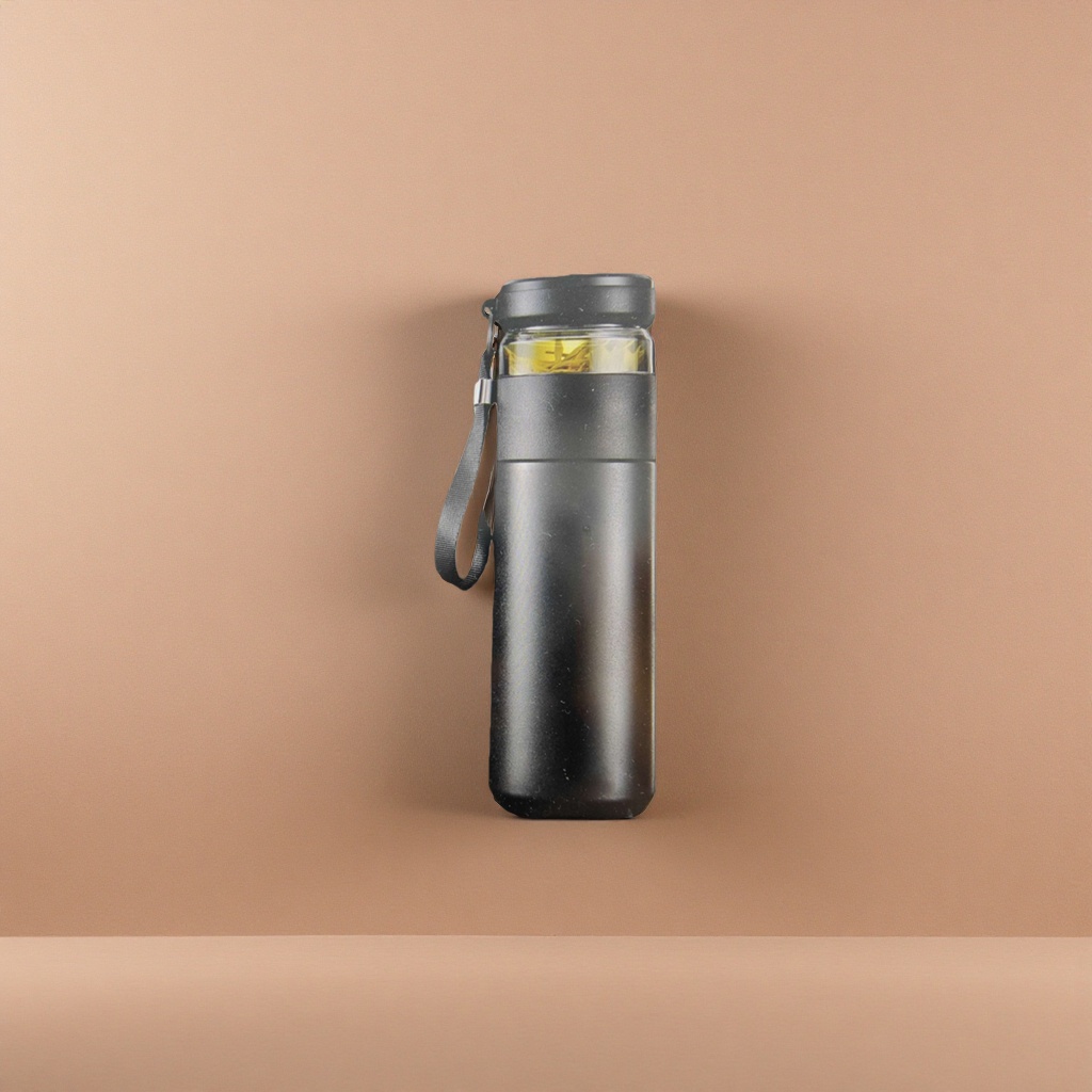 Black insulated cup, 304 stainless steel vacuum insulated portable water cup