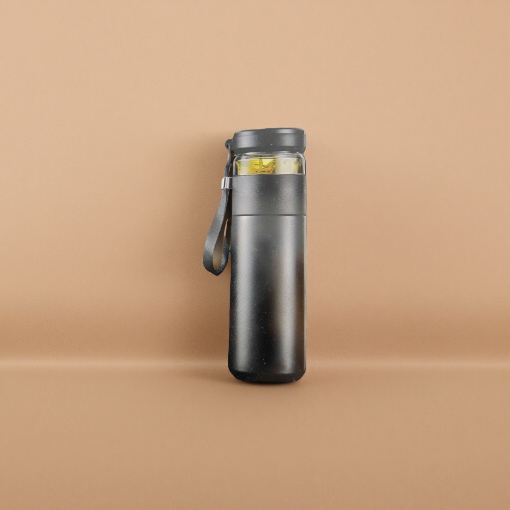 Black insulated cup, 304 stainless steel vacuum insulated portable water cup details Picture