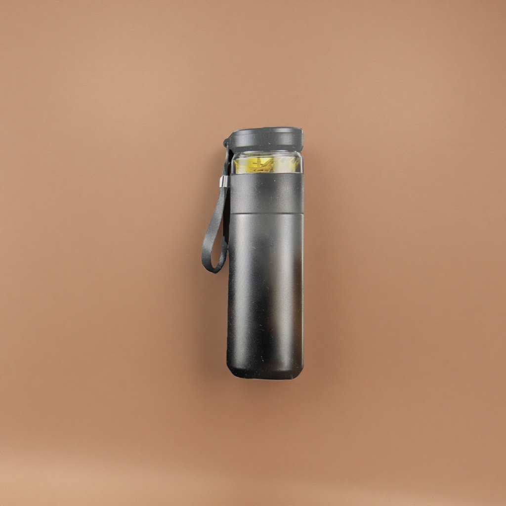 Black insulated cup, 304 stainless steel vacuum insulated portable water cup Specification image
