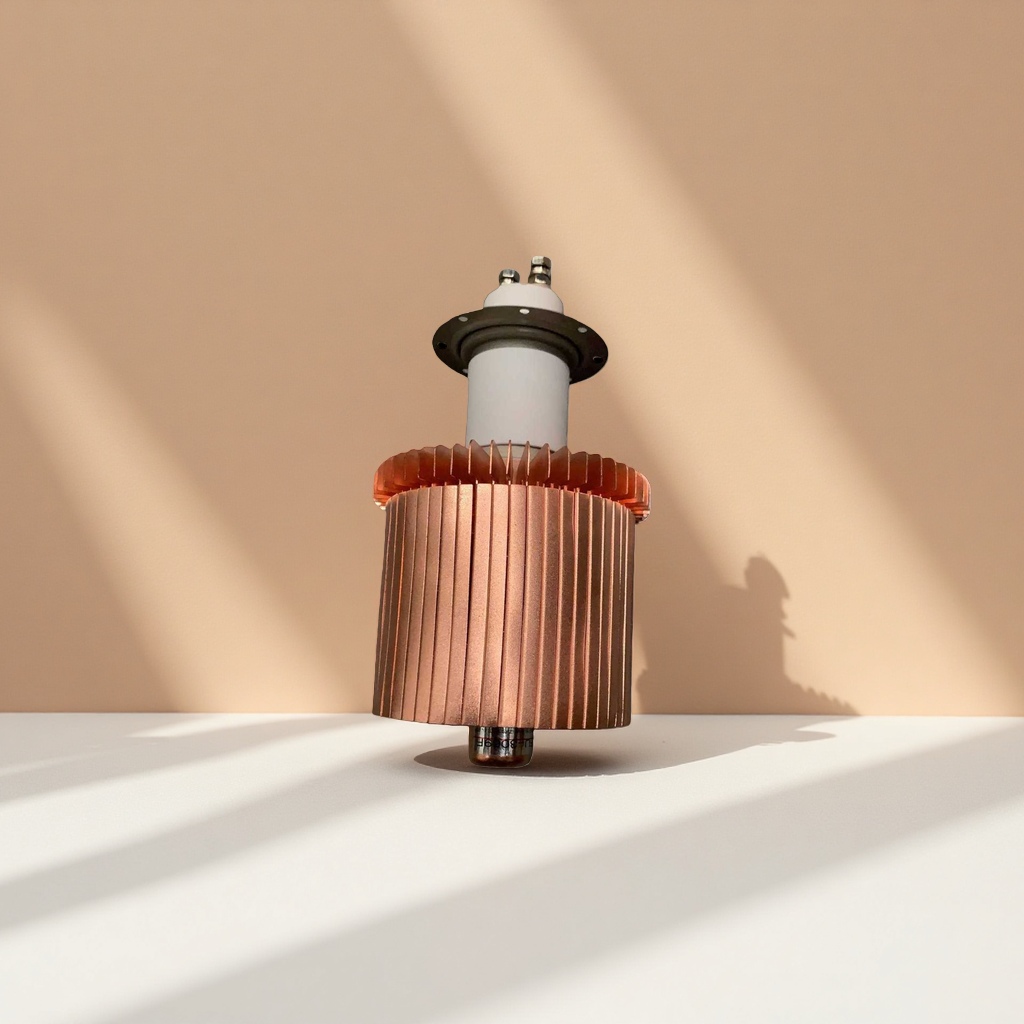 The copper-colored heat sink motor assembly is highly efficient in heat dissipation, quiet and durable, and of industrial grade