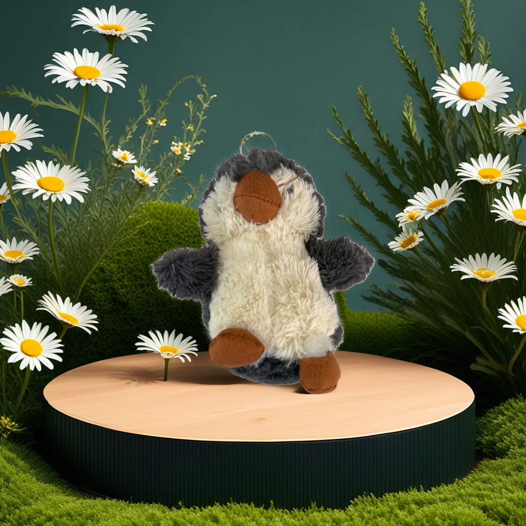 Plush toy penguins, cute throw pillows, plush figurines, children's soothing dolls details Picture